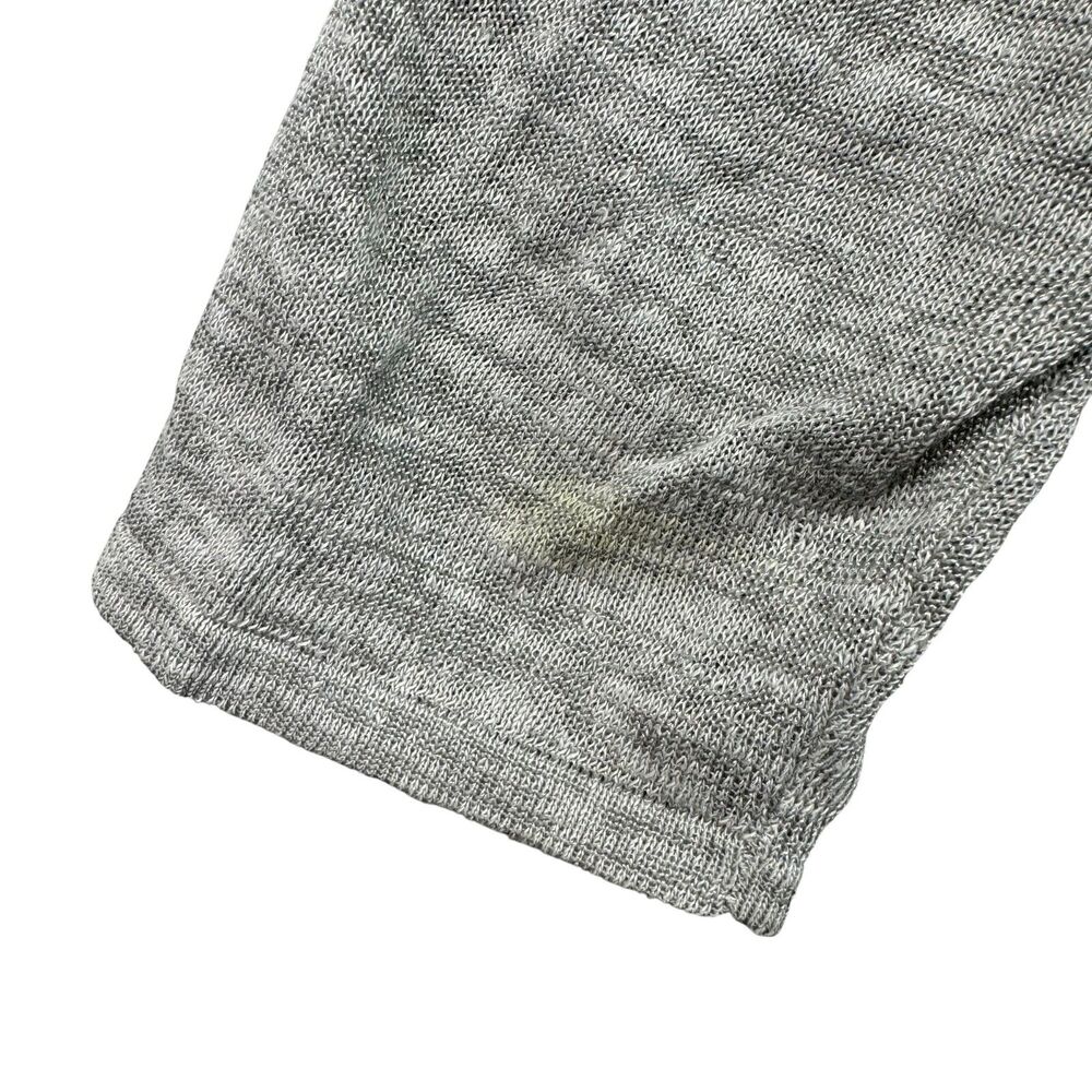 Eileen Fisher Blouse Womens Small Gray White Layered Lightweight Knit Sweater - Picture 7 of 13
